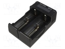 Charger: for rechargeable batteries; Li-Ion,Ni-Cd,Ni-MH; 2A