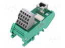 Transition module; RJ45,snap-on; Temp: -20÷60°C; W: 35mm; D: 69.8mm