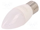 LED lamp; warm white; E27; 230VAC; 396lm; 5W; 160°