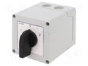 Switch: cam switch; Stabl.pos: 3; 16A; 1-0-2; Mounting: in housing