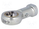 Ball joint; 10mm; Thread: M10; Mat: steel; Pitch: 1,5; Plating: zinc