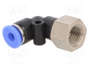 Push-in fitting; angled 90°; -0.95÷15bar; Thread: R 1/8"; 0÷60°C