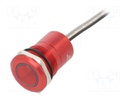 Switch: capacitive; Pos: 2; SPST-NO; 0.01A/12VDC; IP68; OFF-ON; 20mΩ