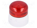 Signaller: lighting; flashing light; red; Series: Flashguard; IP65