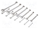 Key set; bent,combination spanner; Pcs: 14