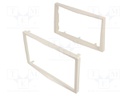 Radio frame; Opel; 2 DIN; white (pearl)