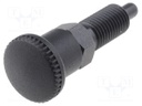 Indexing plungers; Thread: M8; Plating: black finish; Mat: steel