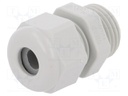 Cable gland; M16; IP68; Mat: polyamide; light grey; UL94V-0