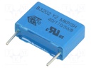 Capacitor: polypropylene; Y2; 22nF; 15mm; ±20%; 6x12x18mm; 300VAC