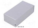 Enclosure: multipurpose; X: 72mm; Y: 143mm; Z: 43mm; AL BOX; grey