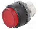 Switch: push-button; Stabl.pos: 2; 22mm; red; Illumin: MLB-1; IP66