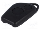 Front panel for remote controller; plastic; black; MINITOOLS