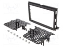 Radio mounting frame; Ford,Mercury; 2 DIN; black