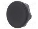 Knob; Dia: 45mm; M8; 13mm; H: 26mm; technopolymer (PA); black