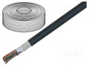 Wire: ribbon; round; 1.27mm; stranded; Cu; 25x2x28AWG; PVC; black