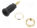 Socket; 4mm banana; 32A; 1000VDC; 24.5mm; red; gold-plated