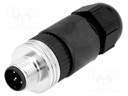 Plug; M12; PIN: 5; male; A code-DeviceNet / CANopen; for cable