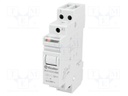 Relay: installation; bistable; NO; Ucoil: 12VDC; Mounting: DIN; 16A