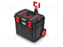 Toolbox; 546x380x510mm; polymer; X BLOCK TECH; IP55; on wheels