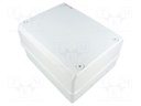 Enclosure: multipurpose; X: 220mm; Y: 275mm; Z: 140mm; polycarbonate