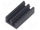 Heatsink: extruded; black; L: 19mm; W: 10mm; H: 6mm; 36K/W; aluminium