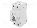 RCBO breaker; Inom: 13A; Ires: 300mA; Poles: 2; 230/400VAC; DIN; IP20