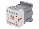 Contactor: 3-pole; NO x3; Auxiliary contacts: NC; 24VDC; 6A; W: 45mm