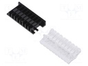 Fibre for LED; rectangular; 1.7x3mm; No.of mod: 10; Front: flat