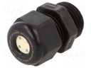 Cable gland; M16; IP68; Mat: polyamide; black; Holes no: 4; 1.4mm