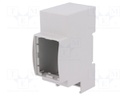 Enclosure: for DIN rail mounting; Y: 90mm; X: 36mm; Z: 53mm; ABS
