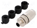 Plug; M12; PIN: 5; male; L code-Power; for cable; IDC; IP67; straight