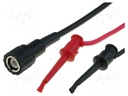 Test lead; 1.2m; red and black; 3A