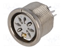 Socket; DIN; female; PIN: 7; Layout: 270°; THT; 34V; 2A; silver plated