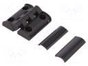 Hinge; Width: 48mm; technopolymer (PA); black; H: 49.5mm; -20÷80°C