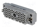 Connector: rectangular; socket; hermaphrodite; Mat: polycarbonate