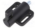 Spring latch; for profiles; W: 38mm; Mat: zinc alloy; F1: 21N; Ø: 6mm