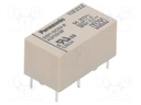 Relay: electromagnetic; NC + NO; Ucoil: 5VDC; 5A/250VAC; miniature