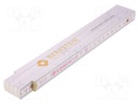 Folding ruler; L: 2m