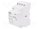 Contactor: 4-pole installation; 25A; 230VAC; NO x4; DIN; -5÷60°C