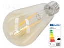 LED lamp; warm white; E27; 230VAC; 600lm; 5.5W; 2500K; CRImin: 80