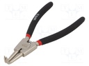 Pliers; internal circlip; Ring: external; 200mm; V: angular