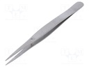 Tweezers; 108mm; Blades: straight; Blade tip shape: sharp