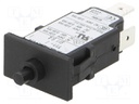 Circuit breaker; Urated: 240VAC; 48VDC; 9A; SPST; Poles: 1; SNAP-IN