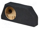 Car loudspeaker enclosure; MDF; black melange; textil; 15l; 250mm