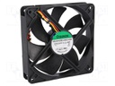 Fan: DC; axial; 24VDC; 120x120x25mm; 127.5m3/h; 34dBA; ball bearing