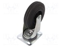 Transport wheel; Ø: 125mm; W: 37.5mm; H: 156mm; torsional; 86kg