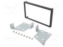 Radio mounting frame; Mitsubishi; 2 DIN; black