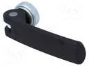 Lever; clamping; Thread len: 12mm; Lever length: 82mm; Body: black