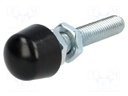 Clamping bolt; Thread: M10; Base dia: 18mm; Kind of tip: rounded