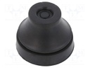 Grommet; Ømount.hole: 23mm; EPDM; black; Øcable: 8÷14mm; IP65